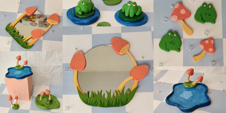 Mushroom Froggy Home Decor Collection