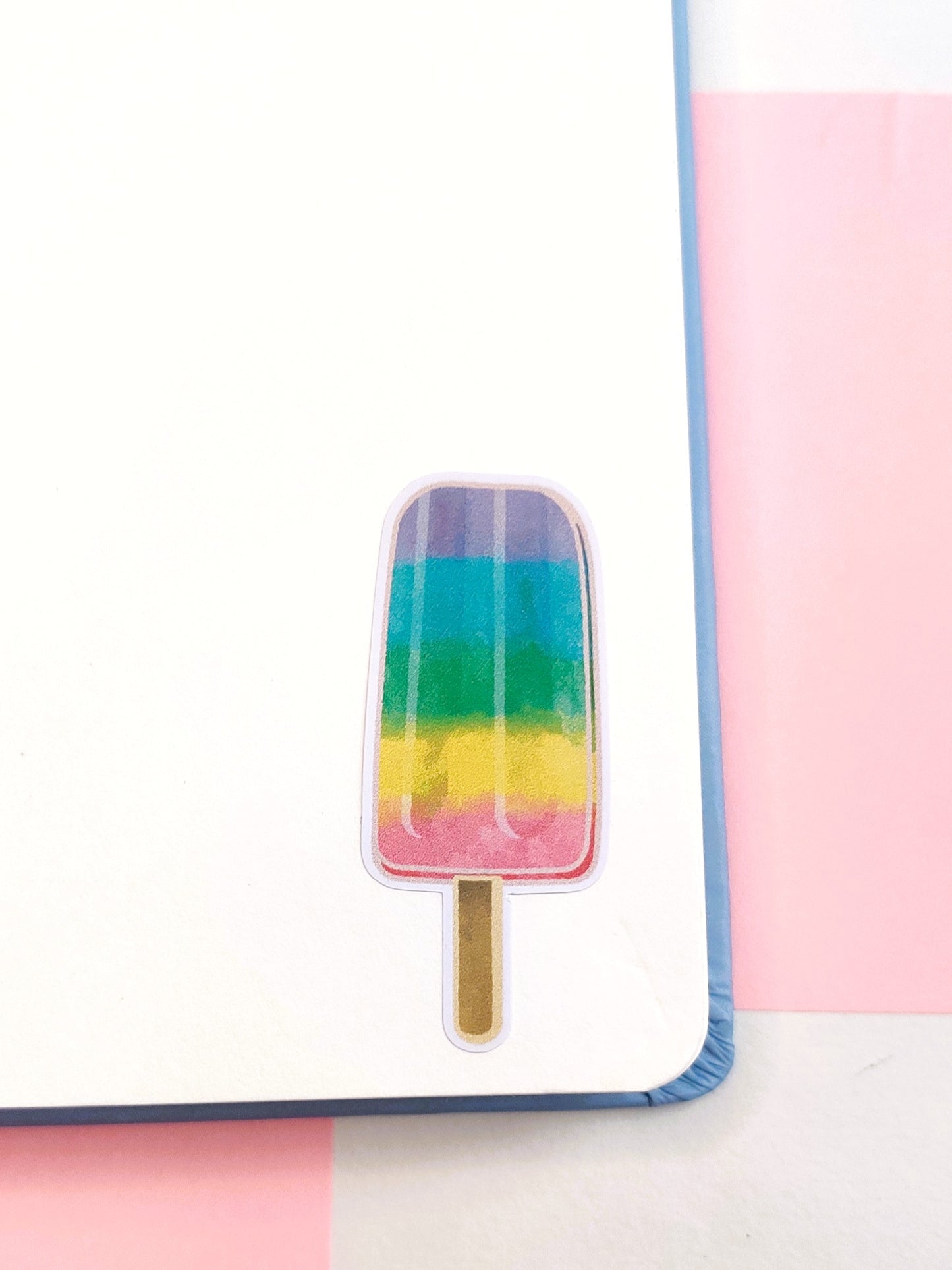 Rainbow Icecream Handmade Vinyl Sticker