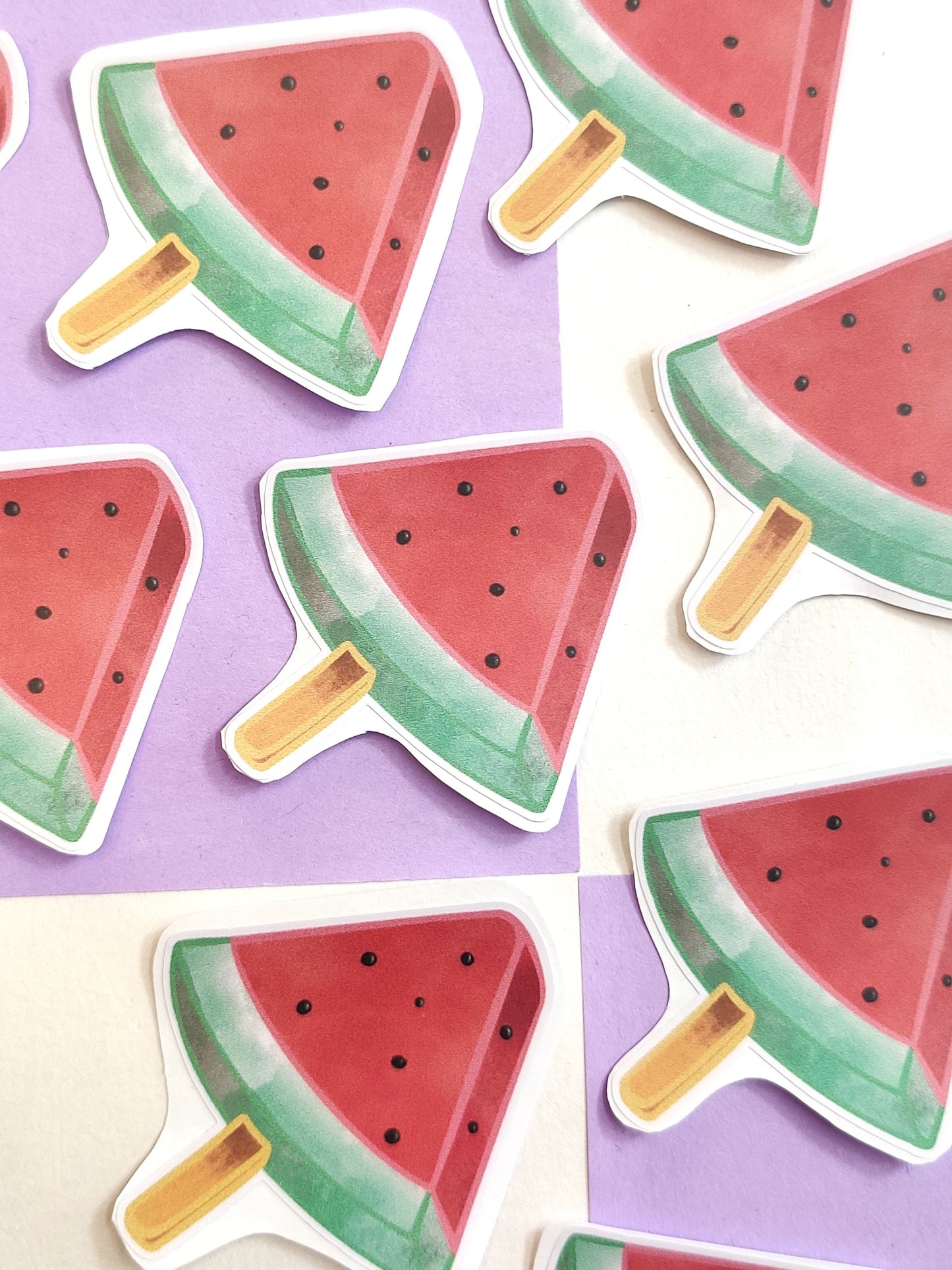 Watermelon Icecream Handmade Vinyl Sticker