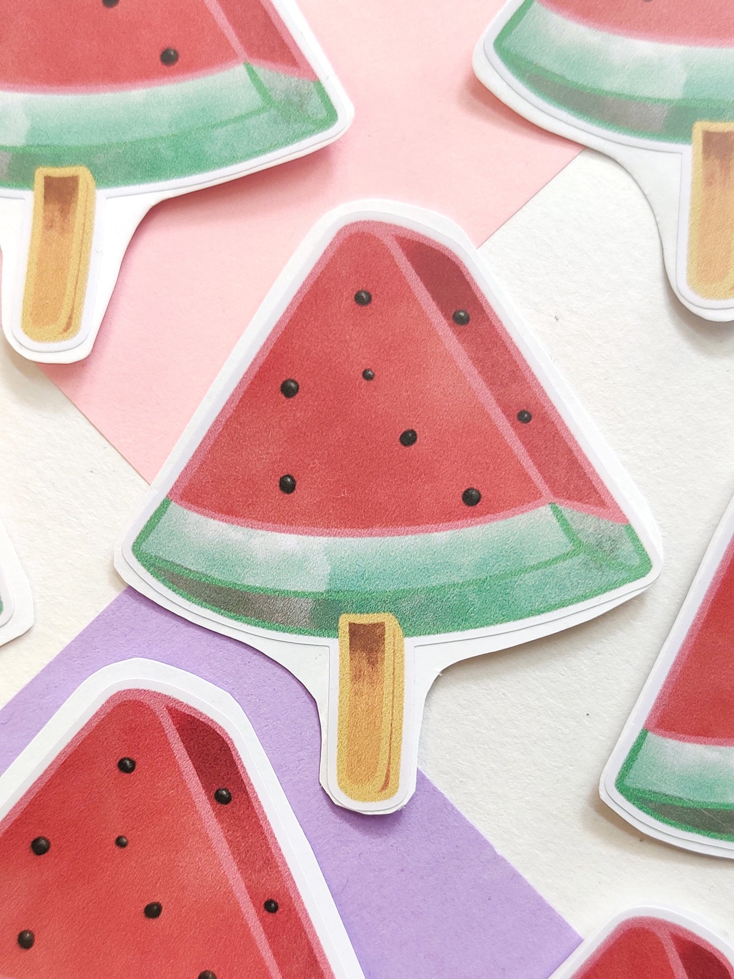 Watermelon Icecream Handmade Vinyl Sticker