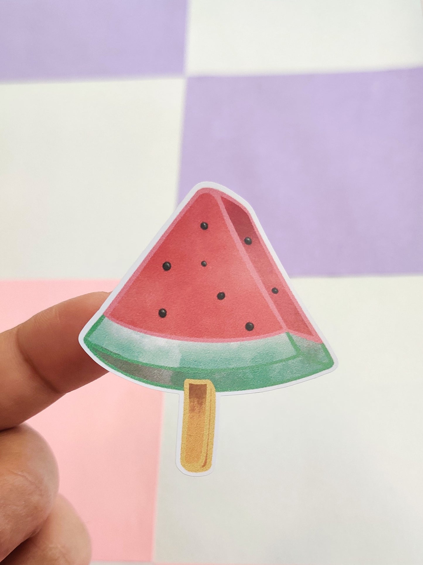 Watermelon Icecream Handmade Vinyl Sticker