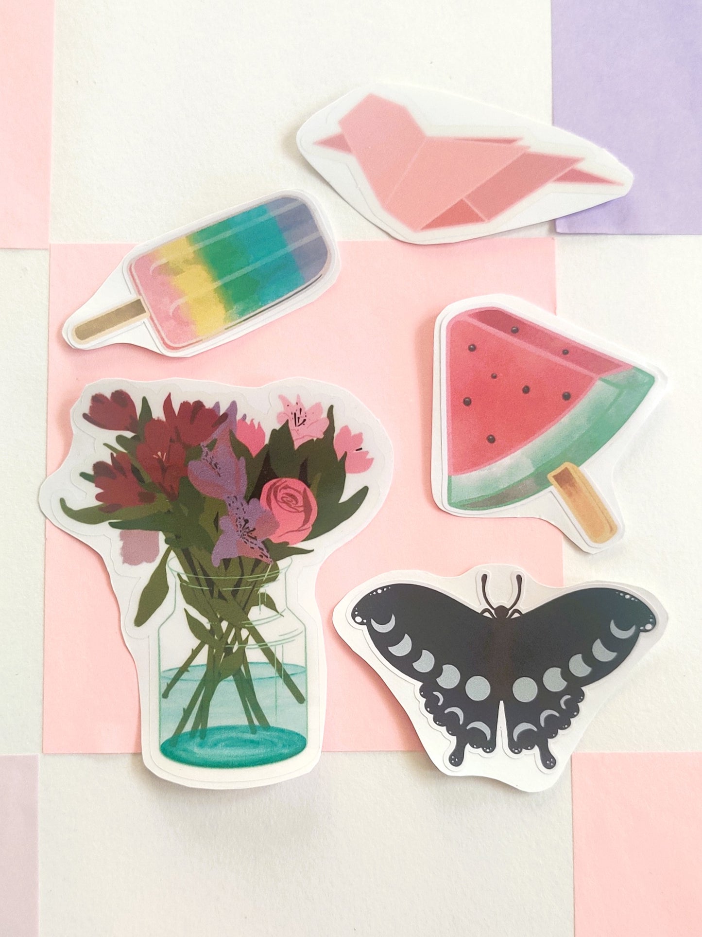 Handmade Illustrated Sticker Pack