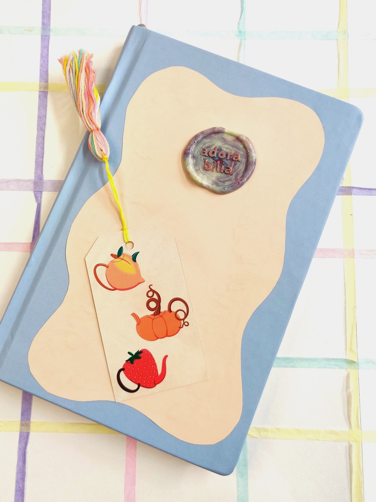 Fruit tea handmade tassel bookmark