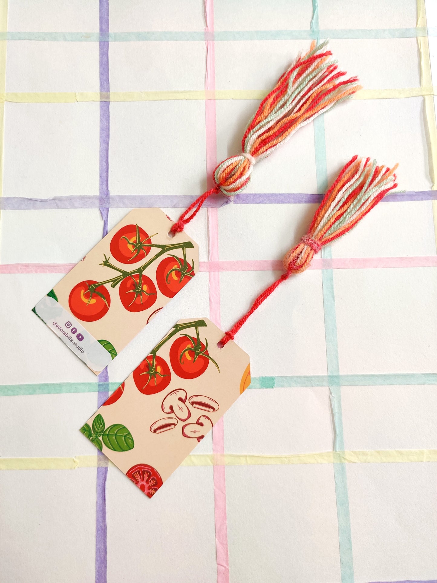 Pasta handmade tassel bookmark