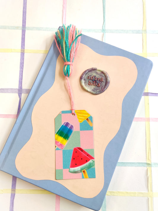 Fruity Icecream handmade tassel bookmark