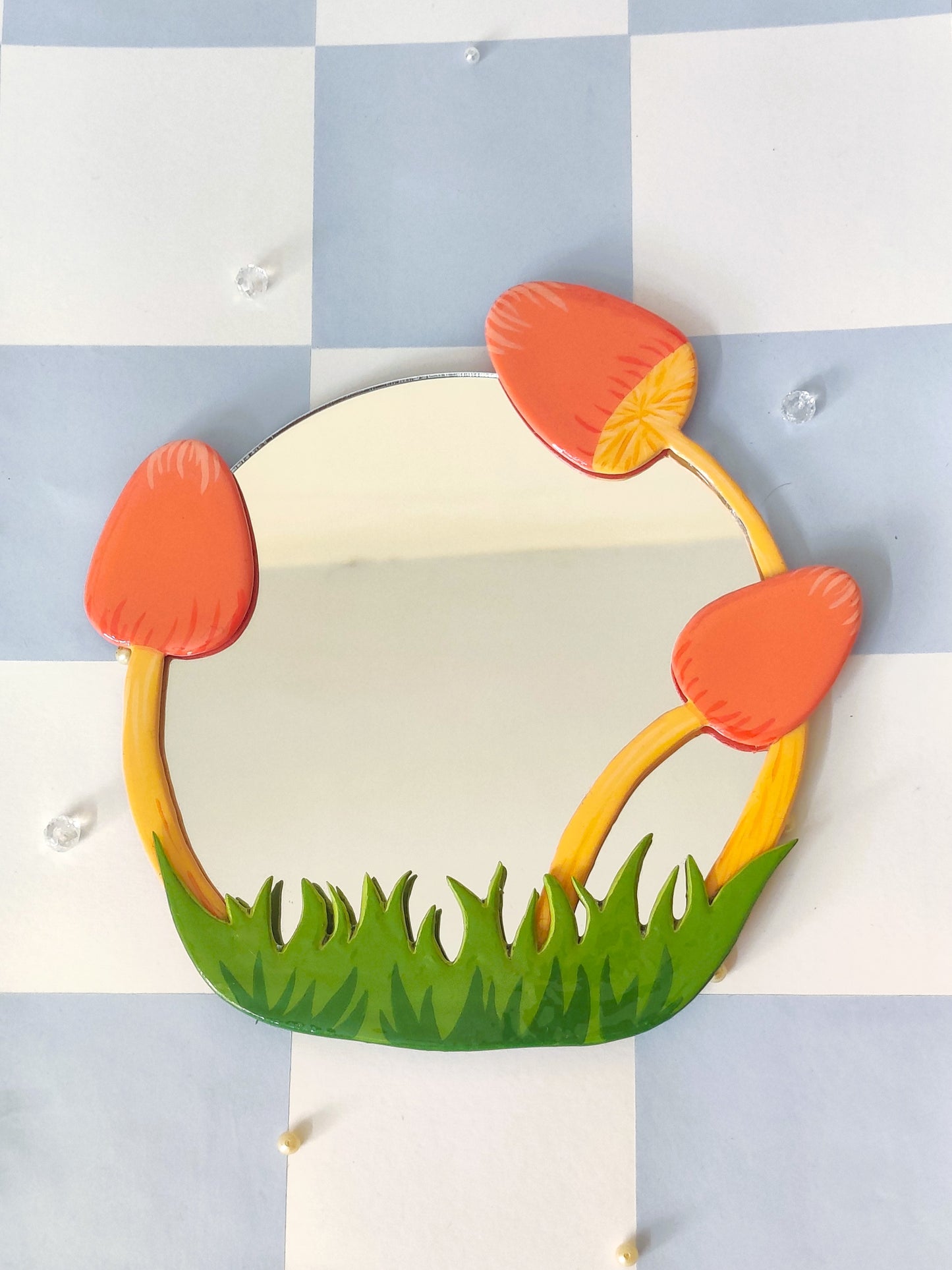 Magical Mushroom Circle Mirror